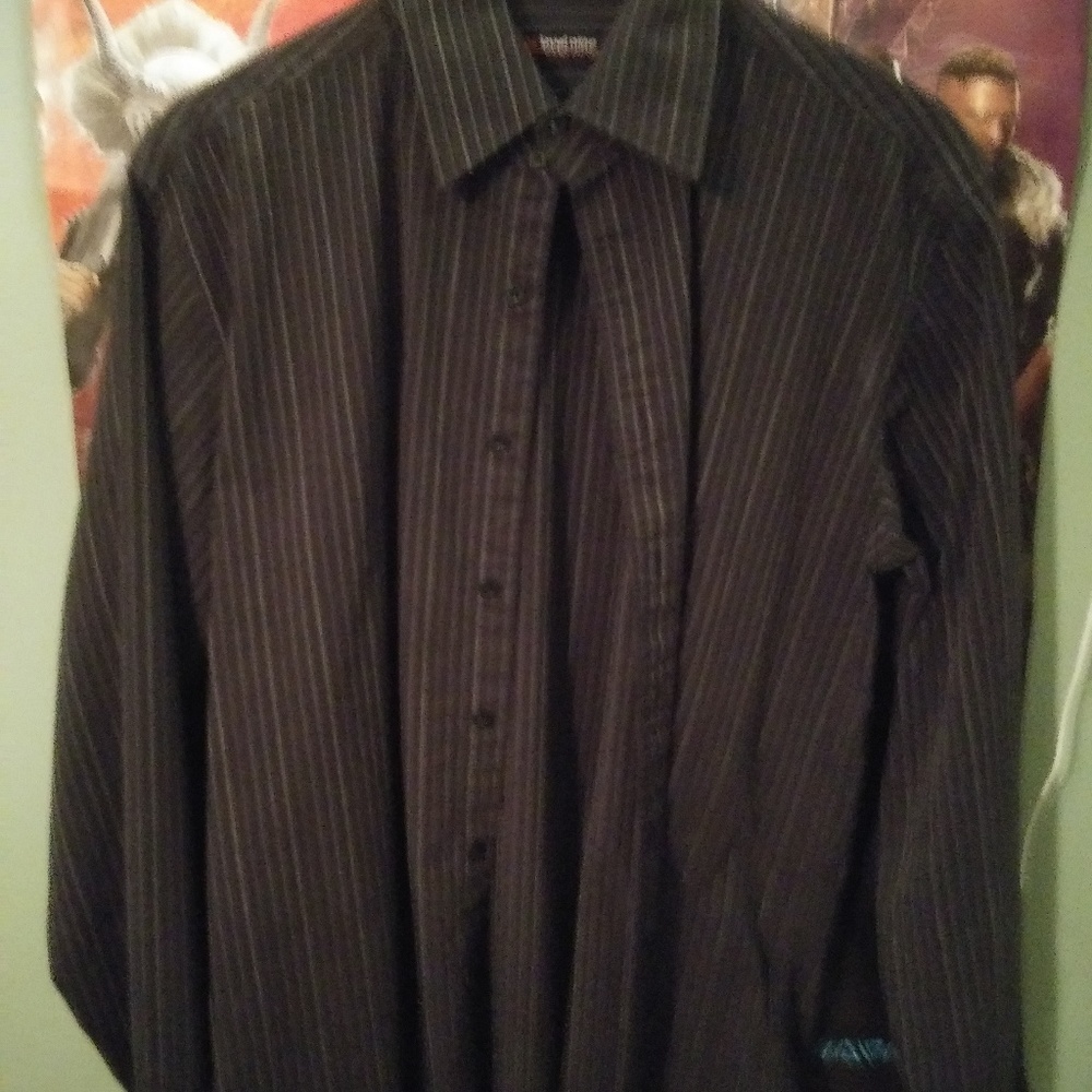 Black and white dress shirt